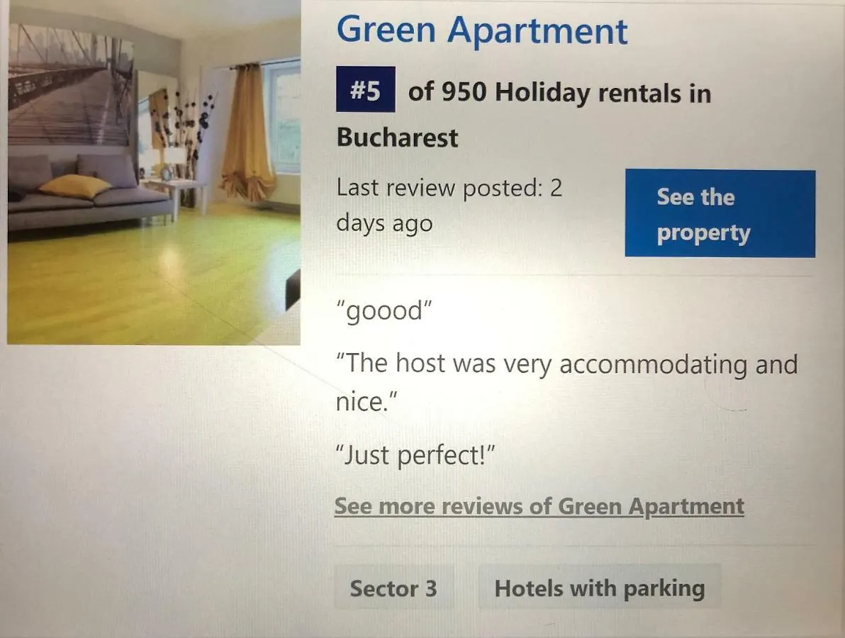 Green Apartment 6 Bucarest