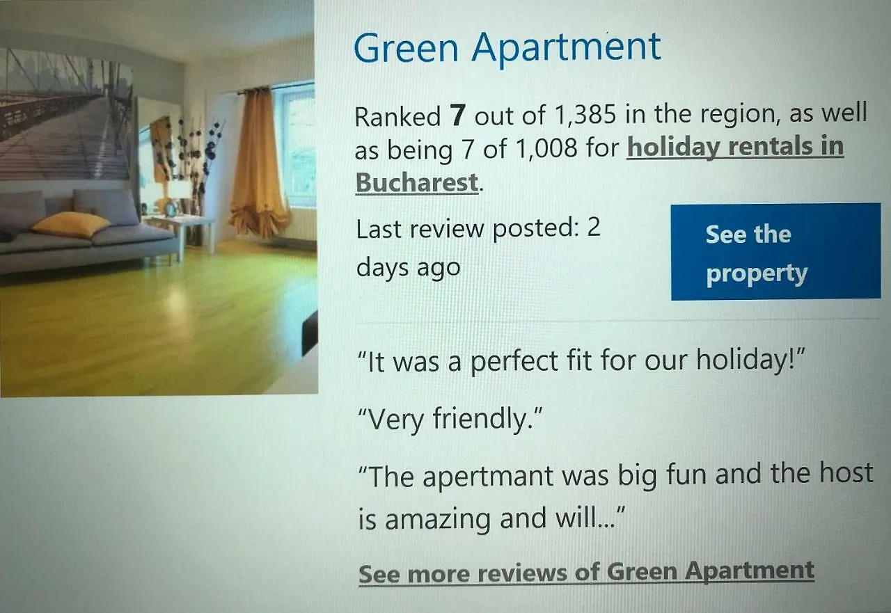 Green Apartment 6 布加勒斯特